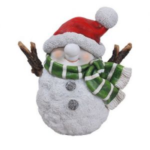 Playful Snowman 13cm Resin Ornament Vivid Arts