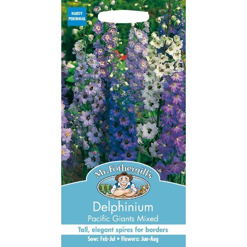 Delphinium Pacific Giants Mixed Seeds By Mr Fothergills