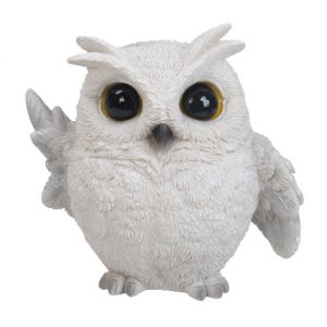 DISCONTINUED Waving Snowy Owl Ornament Vivid Arts