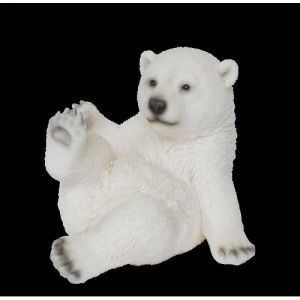 Sitting Playful Polar Bear Resin Ornament Vivid Arts