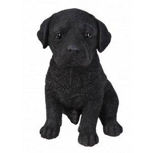 Vivid Arts Pet Pals Black Labrador Pup Dog Ornament Collectable Scaled Gift 