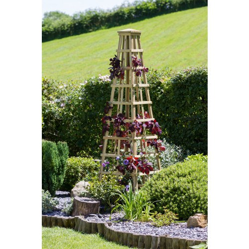 Zest Snowdon Wooden Garden Obelisk