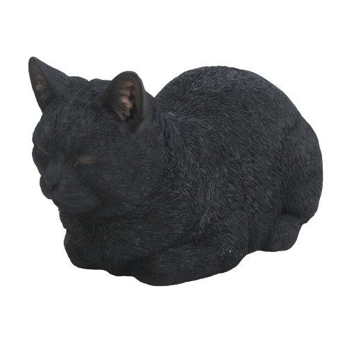Black Dreaming Cat Resin Ornament Vivid Arts