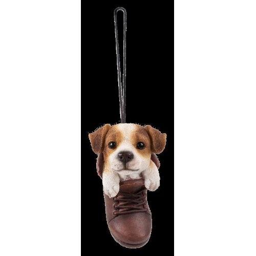 Hanging Boot Jack Russell Resin Ornament Vivid Arts