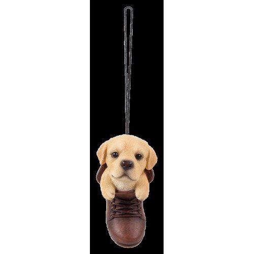 Hanging Boot Golden Labrador Ornament Vivid Arts