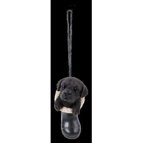 Hanging Wellie Black Labrador Vivid Arts