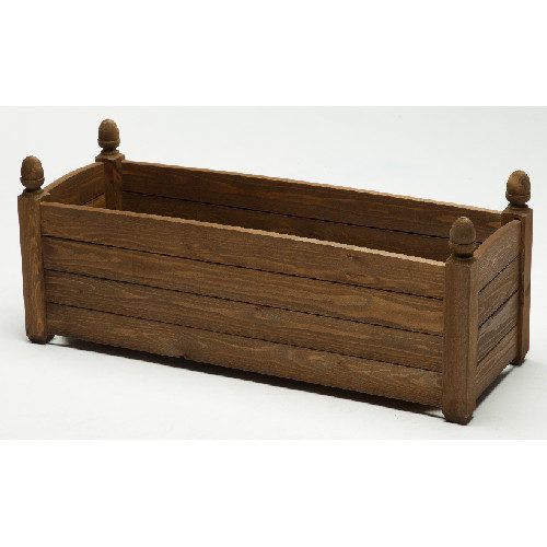 AFK Chestnut Stained Acorn Trough 34"