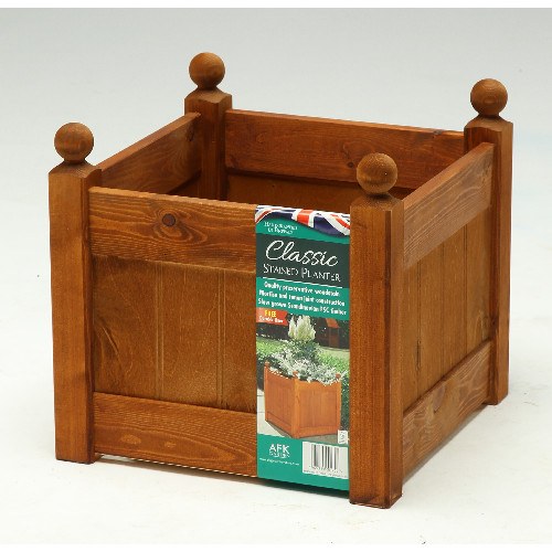 AFK Beech Stained Classic Planter Small