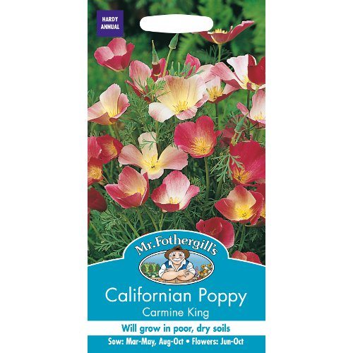 Californian Poppy Carmine King Seeds By Mr Fothergills
