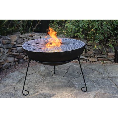 Gardeco Extra Large Kadai Fire Pit With, Extra Large Fire Pit